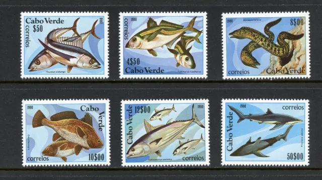 R3394 Kap Verde 1980 Fisch Marine 6v. MNH