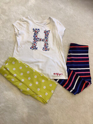 Girls Tommy Hilfiger t-shirt & leggings bundle size 8-10 years