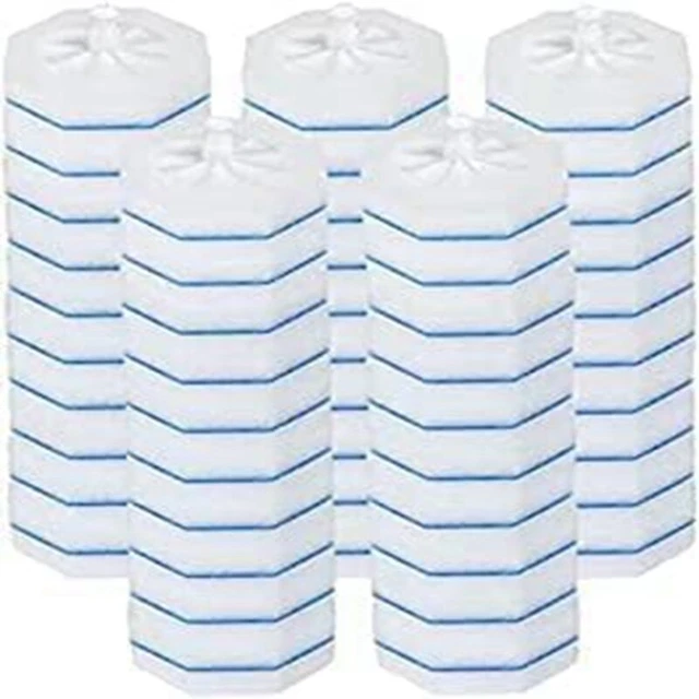 50 pezzi asta di pulizia monouso testa per asta di pulizia toilette X8L3
