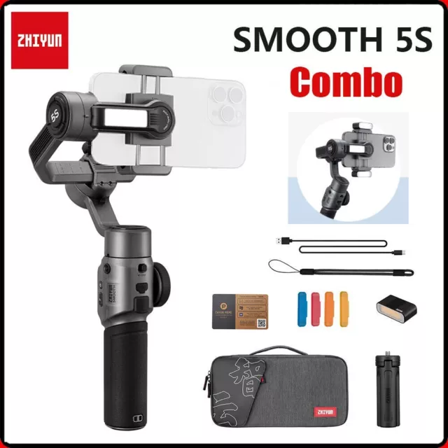 Zhiyun Smooth 5S Combo Gray 3-Achsen Handheld Gimbal Stabilisator