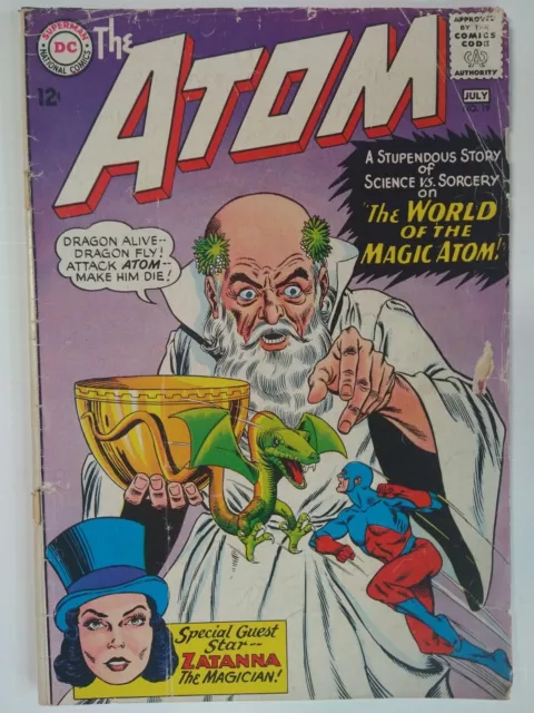 DC Comics The Atom #19 2nd Appearance/1st Cover Zatanna; Gil Kane GD/VG 3.0