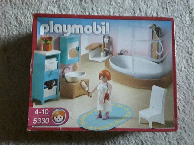 PLAYMOBIL MAISON 5330 Salle de bain avec baignoire et pare-douche