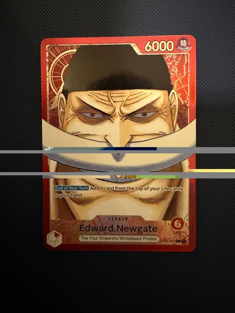 One Piece Card Game - SR Edward Newgate (Whitebeard) Foil Card OP02-004  (Japanese)