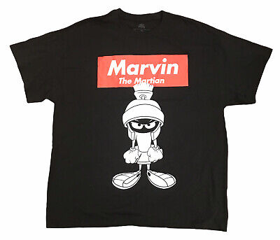 MARVIN THE MARTIAN Looney tunes Warner Bros Cartoon T Shirt Size XL ...