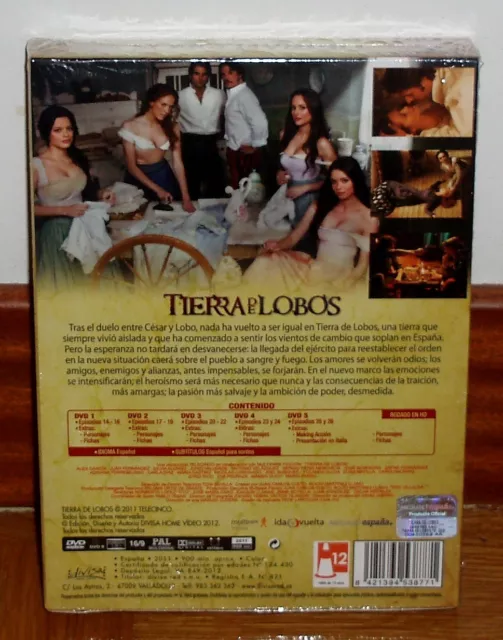 Tierra De Lobos 2º Temporada Completa 5 Dvd Nuevo Precintado Serie Accion R2 2