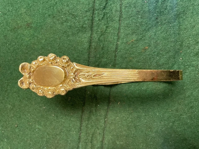 Pair Of Antique Brass Curtain Tie Backs/ Hooks 2