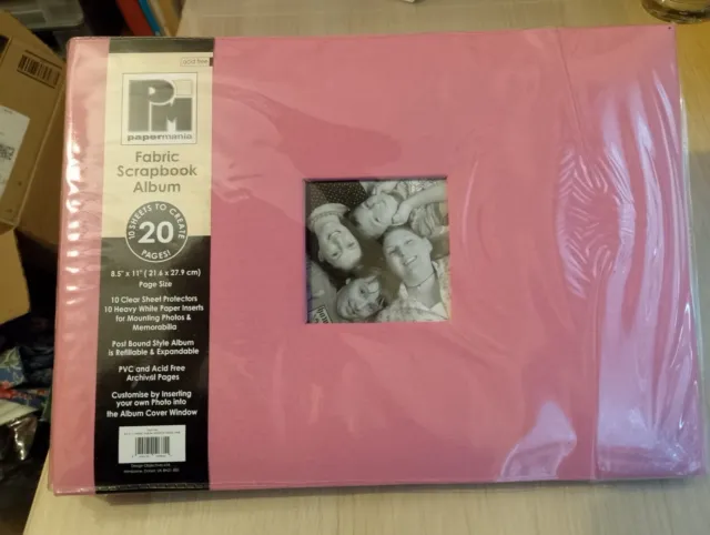 PAPERMANIA - 8.5" x 11" Post bound Scrapbook Album - NEW