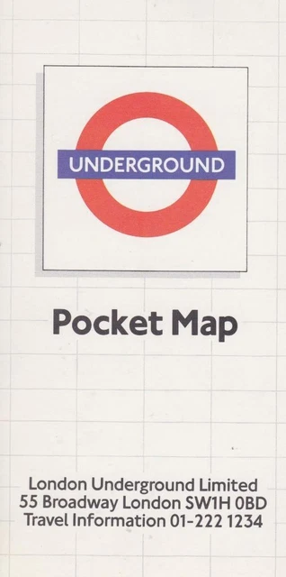LONDON UNDERGROUND TUBE Map JUN 1985 (REF 685) EUR 5,73 - PicClick DE