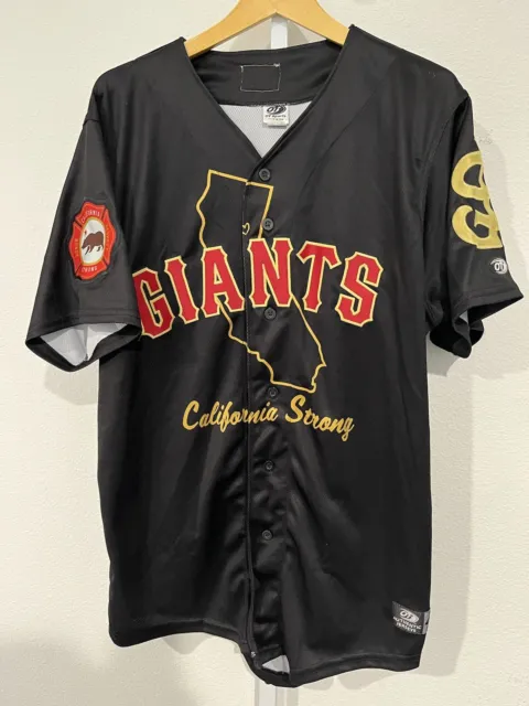 Giants Game Worn Jersey Size 48 SAN JOSE GIANTS Firefighter Jersey Signed Jersey