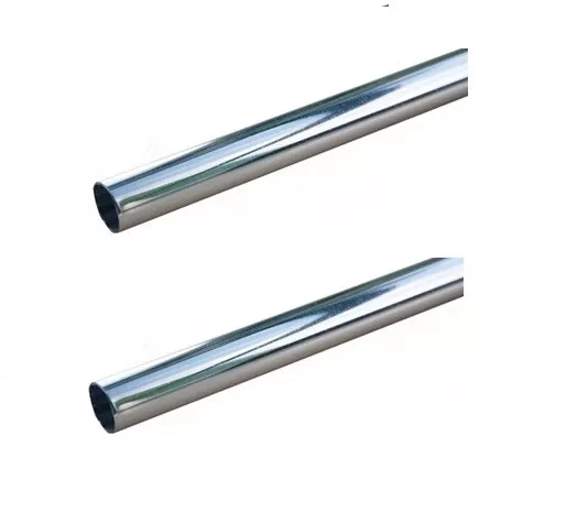 2 Radsnaps Radiator Pipe Covers 15mm x 202mm Oracstar Universal Plastic Chrome