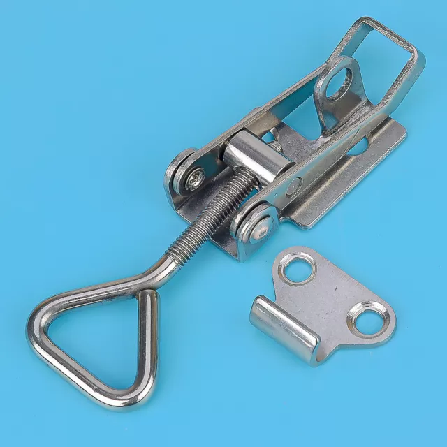 Large Stainless Steel Marine Toggle Latch Buckle With Keyhole Fastener Clamp top