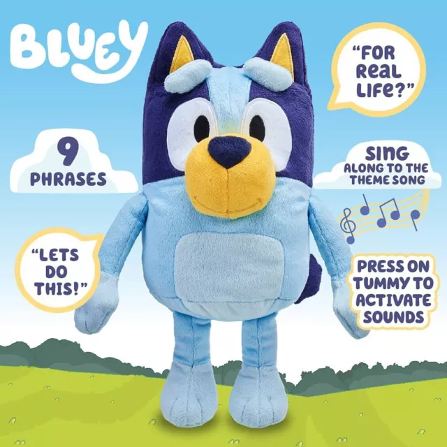 2PCS Bluey & Bingo Plush Doll Cartoon Animal Soft Stuffed Toys Kids Gifts NEW