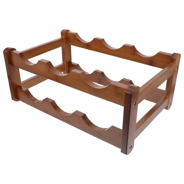 AGJIDSO Portabottiglie Vino da Parete, 9 Bottiglie Scaffale per Vino da Parete, Portabottiglie