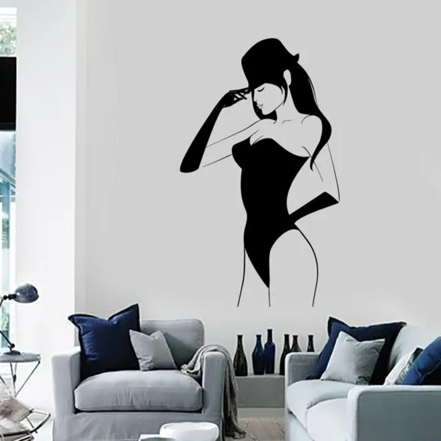 Sexy Young Woman Wall Decal Naked Girls Hot Sexy Vinyl Sticker For Girl's Room