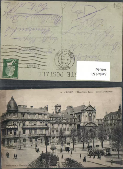348363,Lothringen Meurthe-et-Moselle Nancy Place Saint-Jean Temple protestant Ki