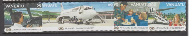 Vanuatu - 10th Anniversary of Air Vanuatu Issue (Set MNH) 1997 (CV $9)
