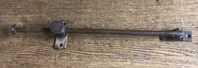 Antique 12” Forged Heavy Brass Classic Window Casement Adjuster