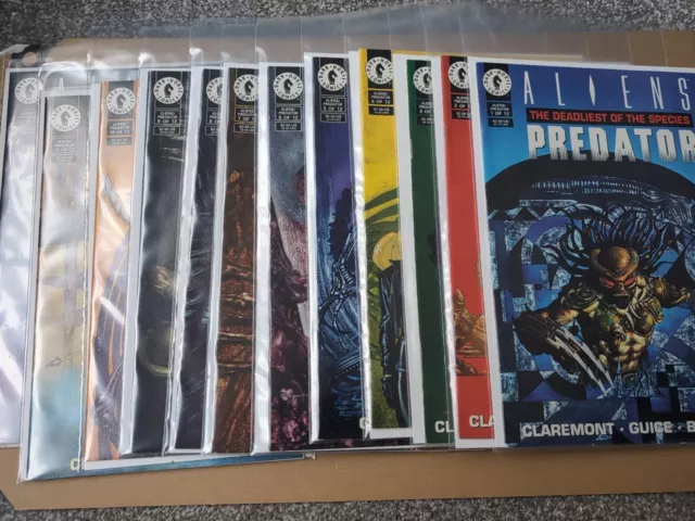 Aliens Vs Predator Deadliest Of The Species #1-#12 Full Set, Dark Horse Comics