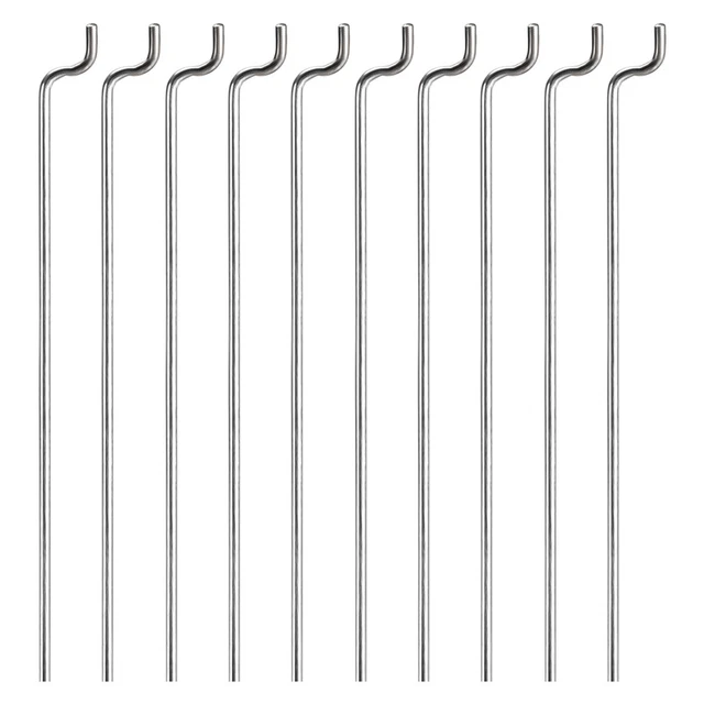 1mmx300mm Stahl Z Zug /Druckstangen Teile für RC Flugzeug Boot Packung von 10