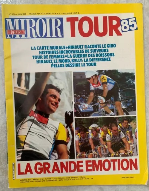 MIROIR DU CYCLISME n°370 (06-1985) - Tour de France (avec poster carte murale)