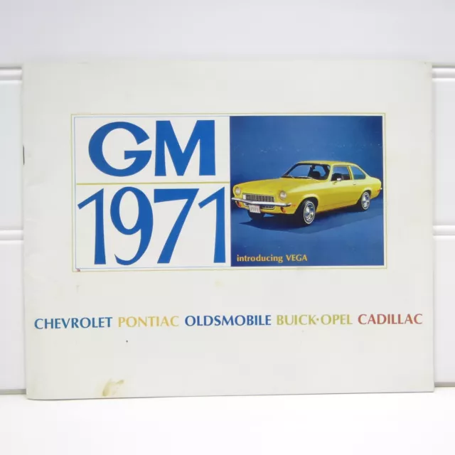 1971 Gm General Motors Dealer Sales Brochure - 20 Pages