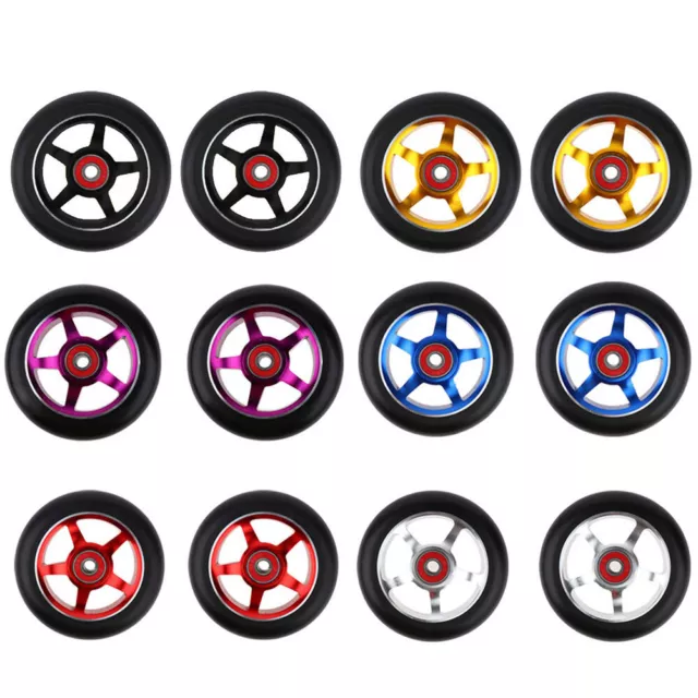 Replacement Stunt Scooter Wheels 100mm with Bearing Bushings Modification Wheel