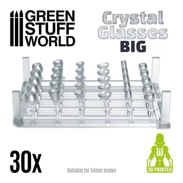 Vasos de cristal - Copas grandes Wargames Decoración Maqueta glass 40K