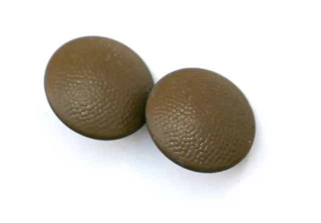 Paar orig Knöpfe 16 mm für Schulterklappen, braun : Tropen Uniform-Effekten 7236
