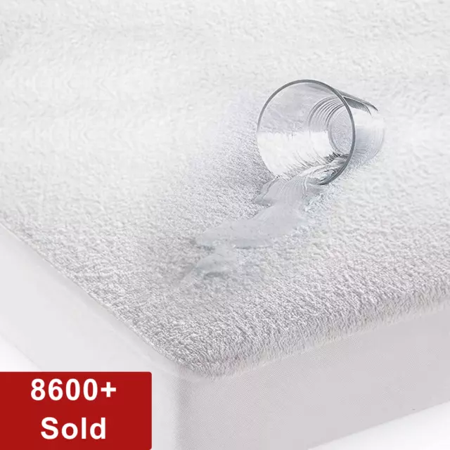 Extra Deep Waterproof Terry Towel Mattress Protector Topper Cover Anti Allergy