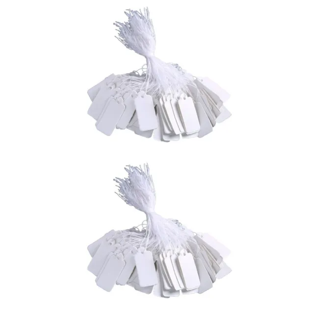 1000 pcs White Marking Tags Price Tags Price Labels Display Tags with Hanging
