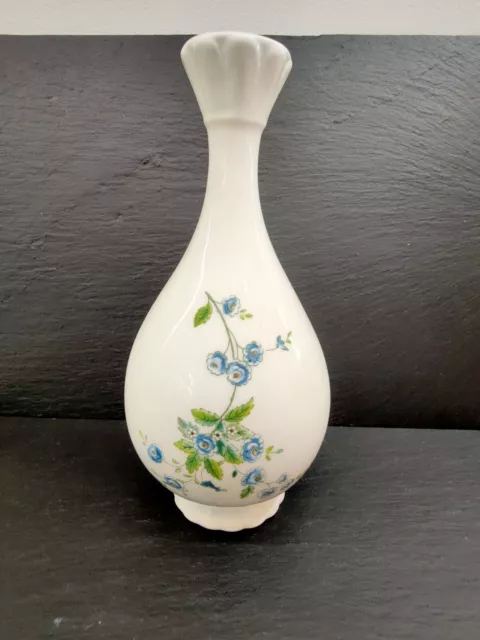 Coalport China. Bud Vase. Forget Me Not.