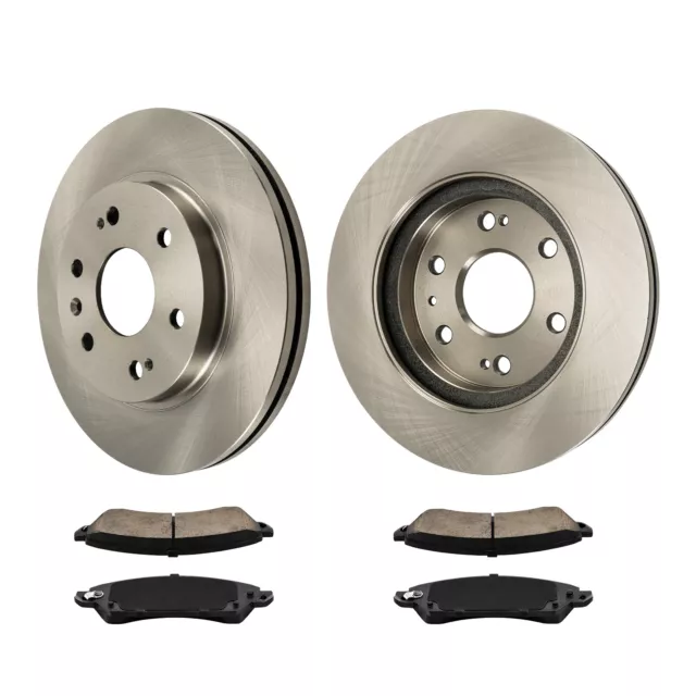 Front Disc Rotors Ceramic Brake Pads for Chevy Silverado 1500 Sierra 1500