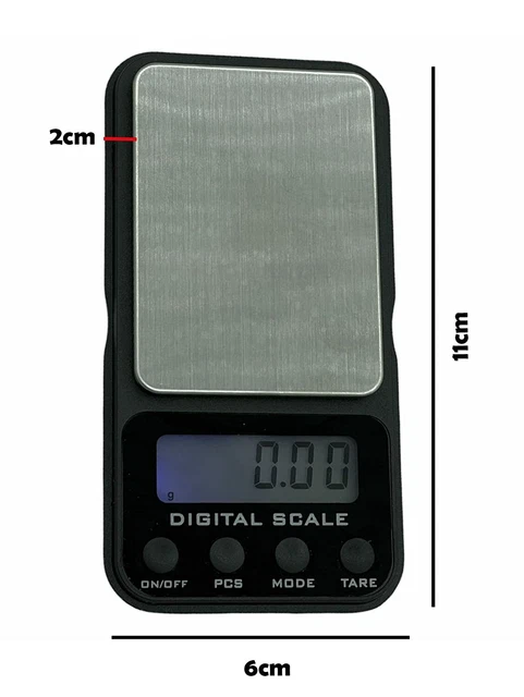 Cultimo Profi Feinwaage 0,01g-200g Goldwaage Taschenwaage Digital-Waage LCD