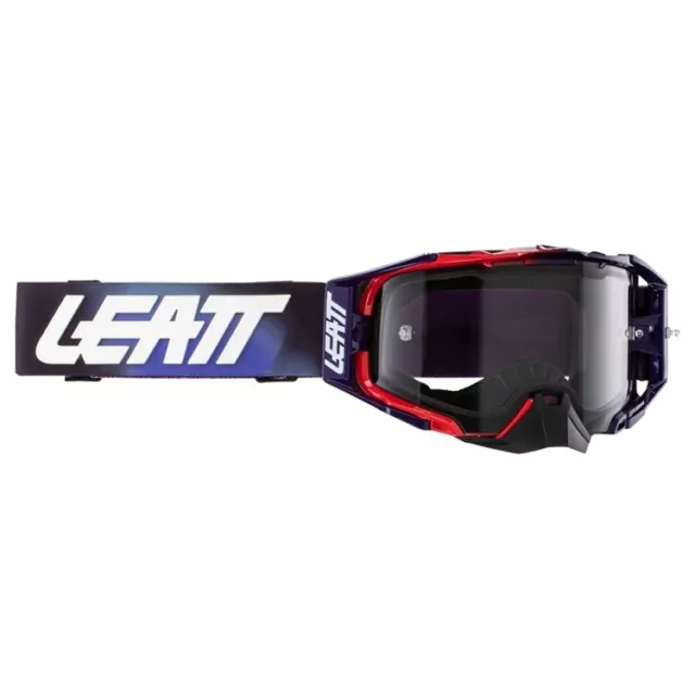 2023 Leatt Velocity 6.5 Occhiali da motocross tramonto con lenti grigio chiaro adulti
