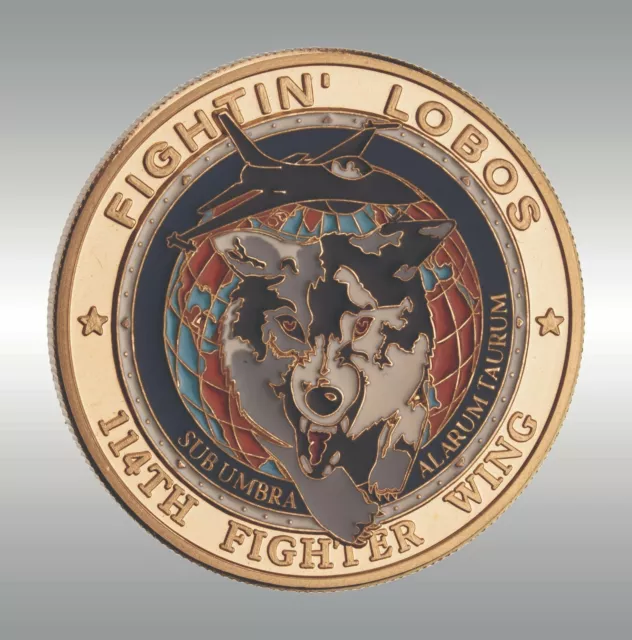 Challenge Coin - Fightin' Lobos / South Dakota Air National Guard