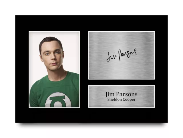 Jim Parsons Big Bang Theory Sheldon Cooper Signed Autograph A4 Print for TV Fans