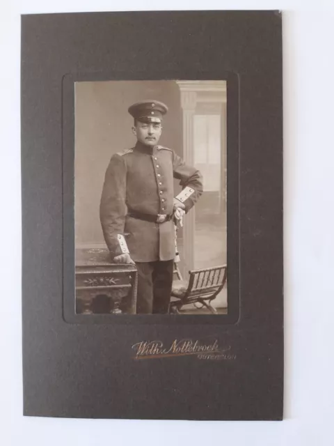 KAB Portrait Gütersloh Regiment 158 Soldat Offizier CdV Atelier Nottebrock