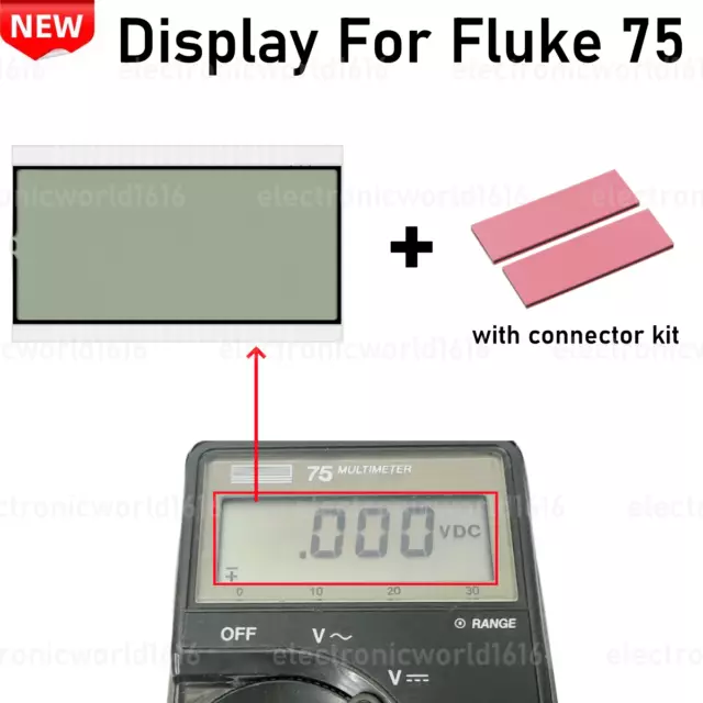 For Fluke 75 Fluke-75 Portble Digital Multimeters LCD Display Screen Repair Part