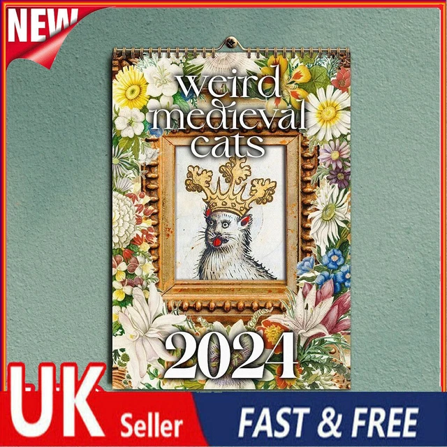 Weird Medieval Cats Calendar 2025