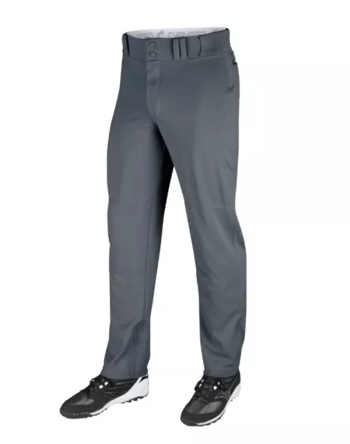 Men's Champro Triple Crown Open Bottom Baseball Pants, Medium, Graphite