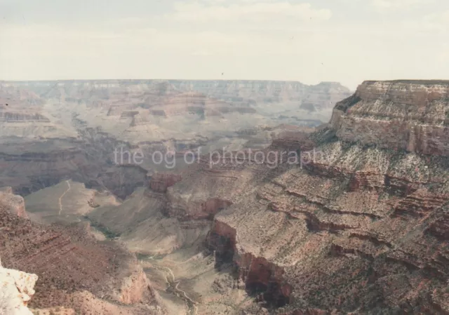 Grand Canyon FOUND PHOTO Color FREE SHIPPING Original Snapshot VINTAGE 811 33 M