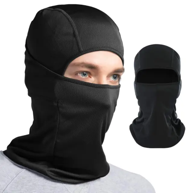 Tactical Motorcycle Cycling Hunting Ski Full Face Mask Black Helmet Balaclava