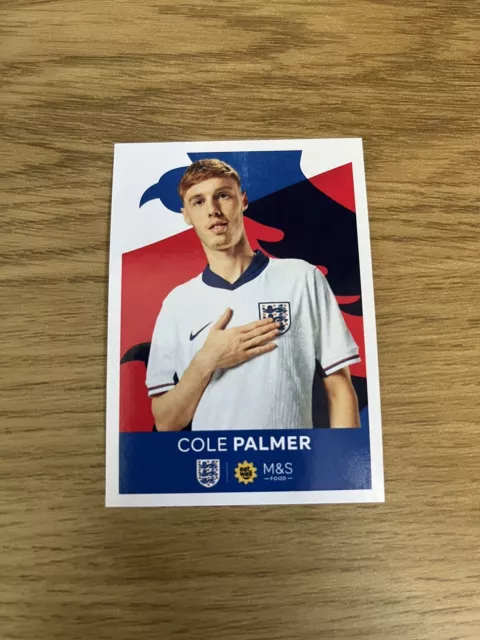 M&S FOOD MARKS And Spencer Panini England Sticker 2024 Cole Palmer #22 ...