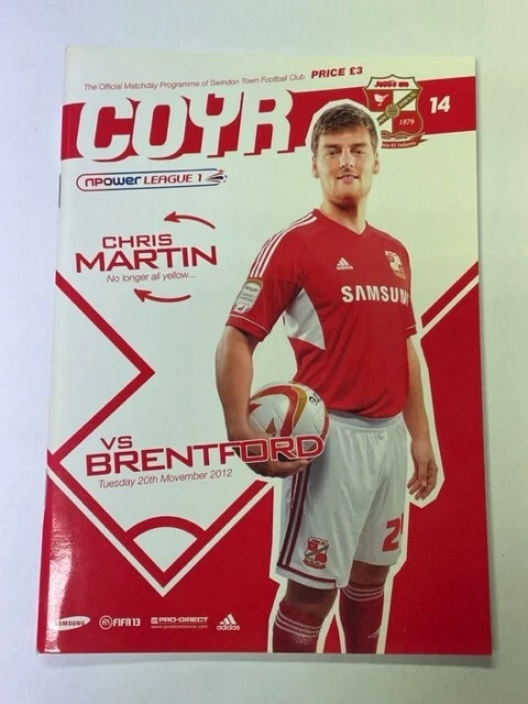 2012/13 Swindon Town V Brentford 20-11-2012 League 1