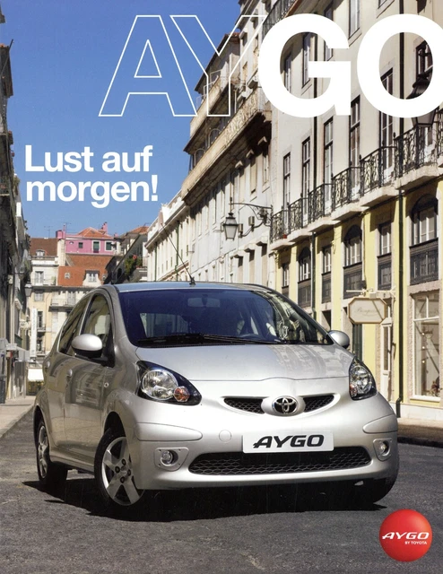 Toyota Aygo Prospekt 2007 4/07 D brochure catalogue broschyr catalog prospectus