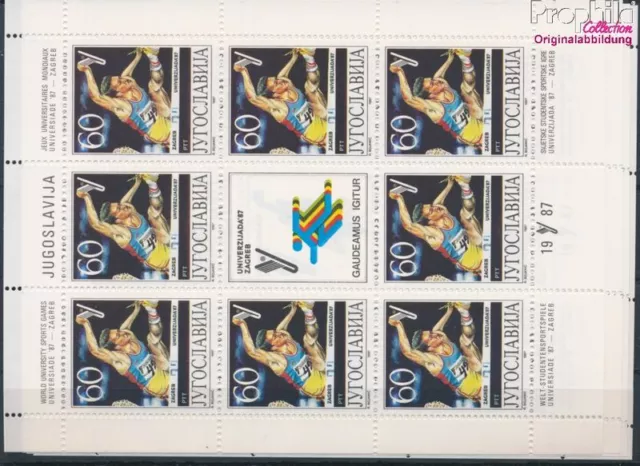 Briefmarken Jugoslawien 1987 Mi 2230Klb-2233Klb Kleinbogen postfrisch Bas (10174