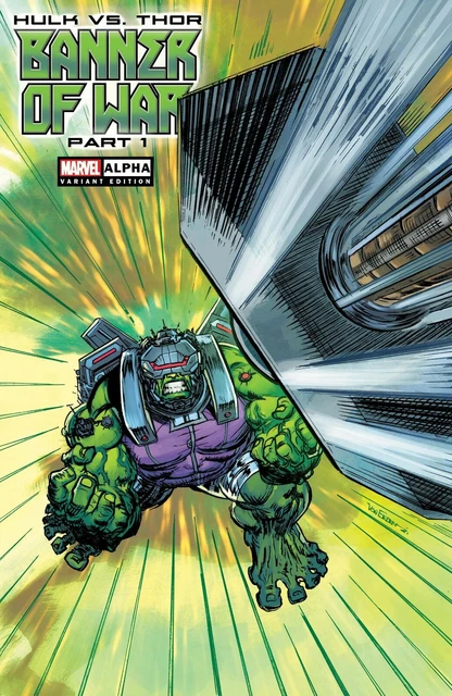 Hulk Vs. Thor: Banner Of War Alpha #1 Nm Eeden Hulk Crash Variant Marvel 2022