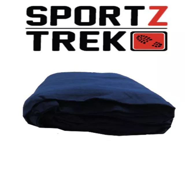 SPORTZTREK Navy Blue Sleeping Bag Liner 100% Cotton 190cm x 75cm Soft Touch