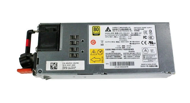 T420 550W サーバー電源、DPS-550PB A 96R8Y DH550E-S1 POWER SUPPLY