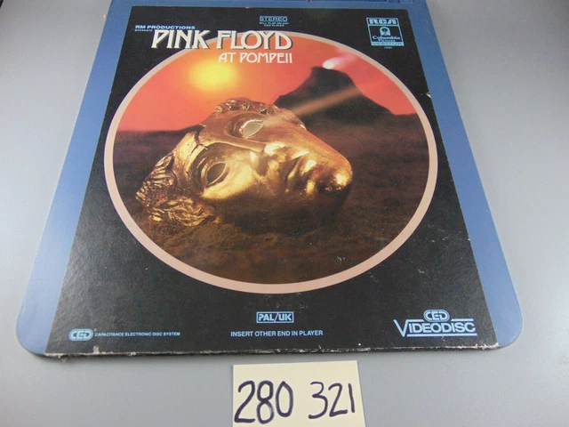 Scarce Pink Floyd At Pompeii Pal/Uk Ced Videodisc Psyche Rock